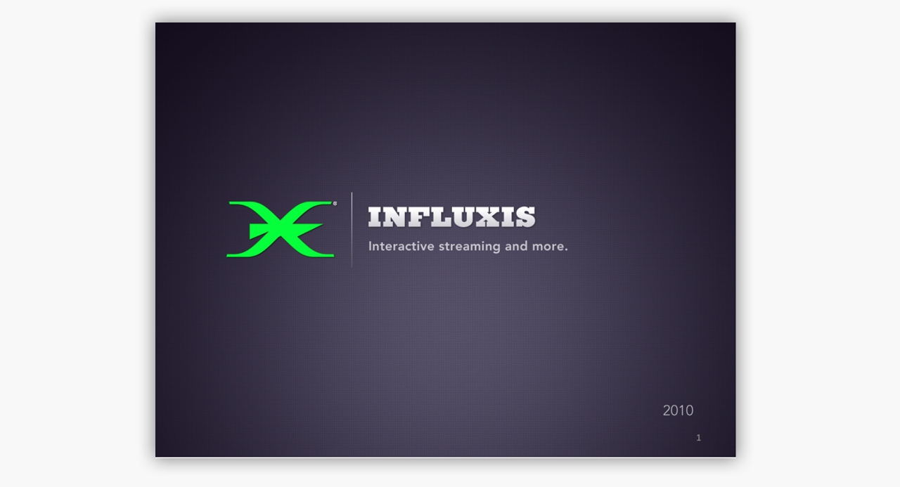 Influxis sale pitch
