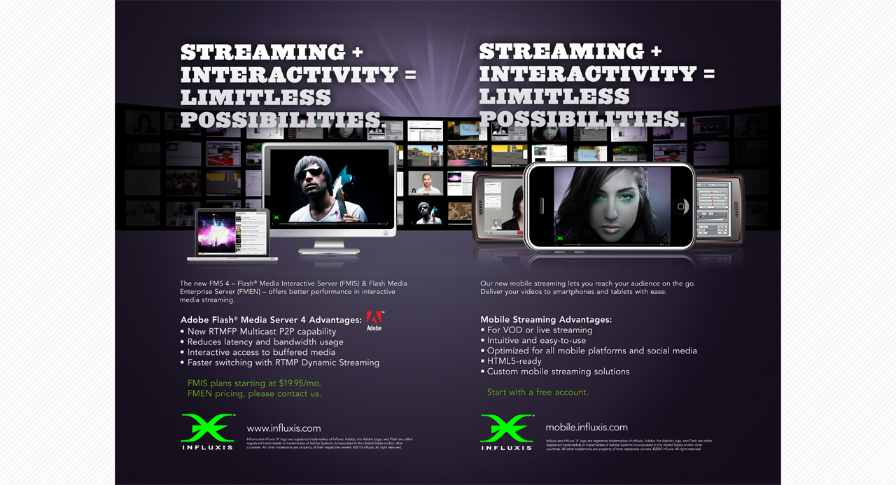 INFLUXIS STREAMING AD